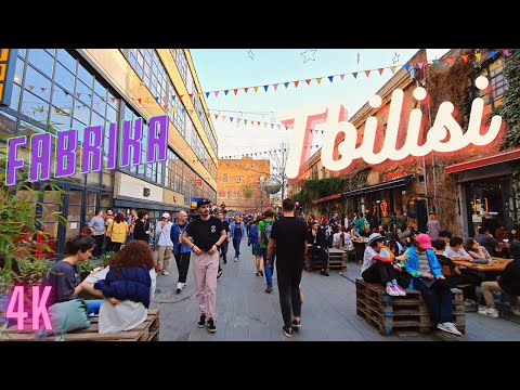 【4K】Weekend In Tbilisi / Fabrika - ფაბრიკა / Walking in Georgia,